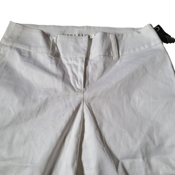 NEW Dynamite ladies white basic cotton sateen capri pants - Picture 3 of 10